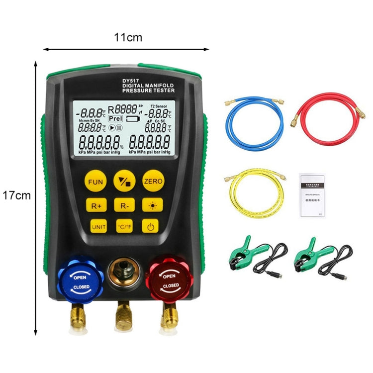 DUOYI DY517A Car Air Conditioning Diagnostic Instrument Temperature Monitor Fluoride Meter, DY517A DUOYI DY517A Car Air Conditioning Diagnostic Instrument Temperature Monitor Fluoride Meter, DY517A